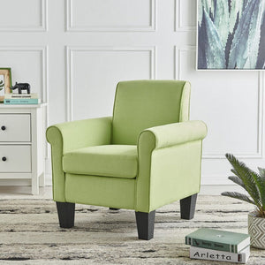 Angela Green Microfiber Fabric Armchair