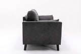 Damian Gray Woven Fabric Sofa