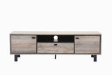 Apollo Gray Oak Finish TV Stand and Coffee Table Set