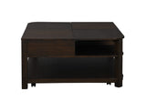 Flora 3 Piece Dark Brown MDF Lift Top Coffee and End Table Set