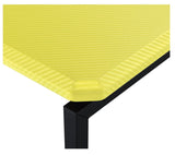 GT 3 Piece Yellow Carbon Fiber Wrap Coffee Table and End Table Set