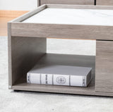 Apollo Gray Oak Finish TV Stand and Coffee Table Set