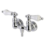 Aqua Vintage Two-Handle 2-Hole Tub Wall Mount Clawfoot Tub Faucet