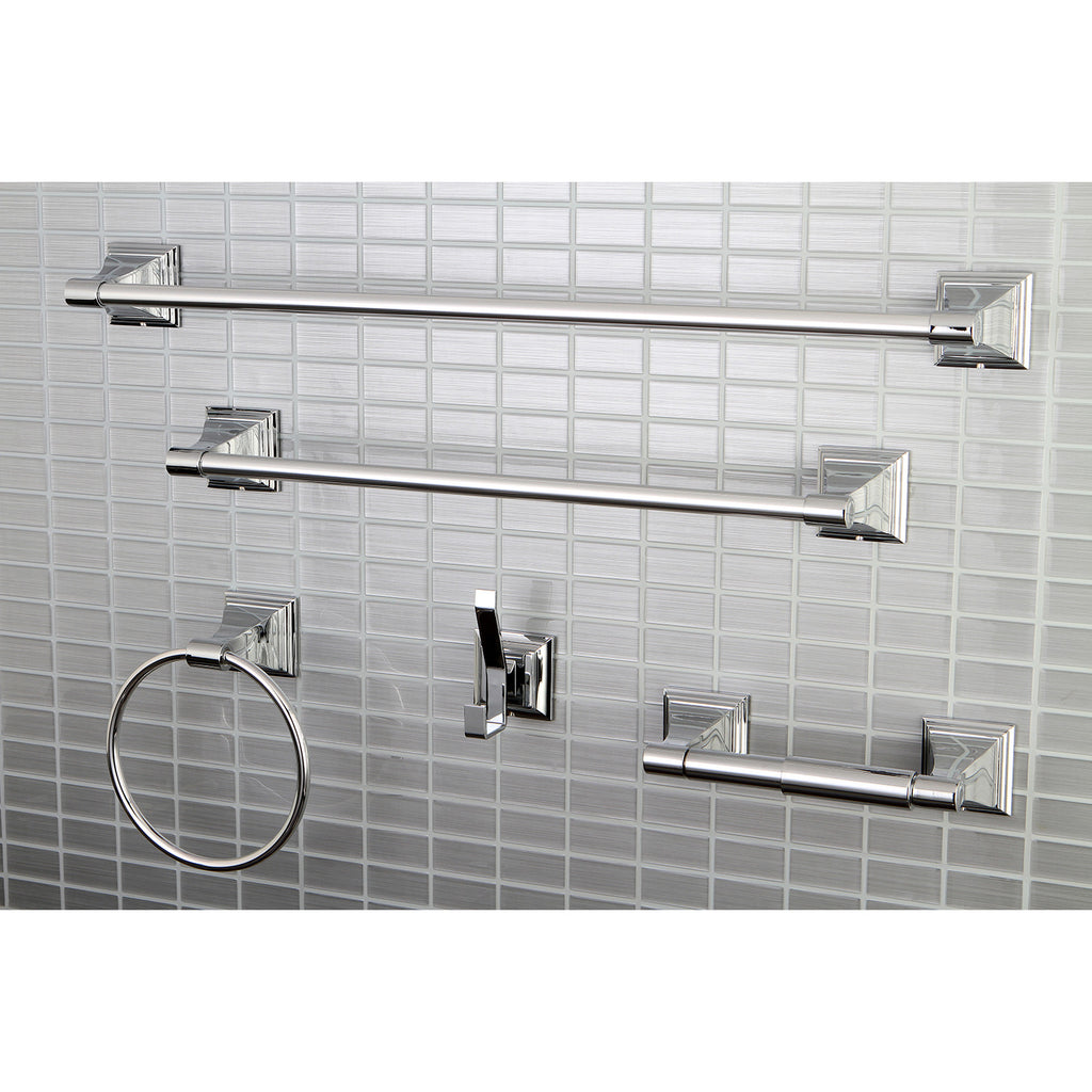 Kingston Brass Monarch 5-Piece Bathroom Accessory Set, Brushed Nickel  BAHK61212478SN
