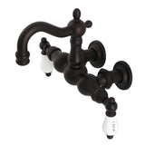 Heritage Two-Handle 2-Hole Tub Wall Mount Clawfoot Tub Faucet