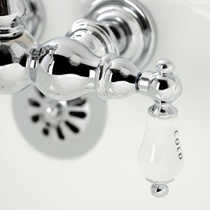 Heritage Two-Handle 2-Hole Tub Wall Mount Clawfoot Tub Faucet