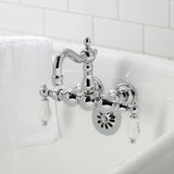 Heritage Two-Handle 2-Hole Tub Wall Mount Clawfoot Tub Faucet