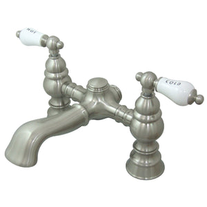 Vintage Two-Handle 2-Hole Deck Mount Clawfoot Tub Faucet