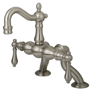 Vintage Two-Handle 2-Hole Deck Mount Clawfoot Tub Faucet