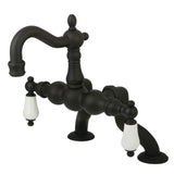 Vintage Two-Handle 2-Hole Deck Mount Clawfoot Tub Faucet