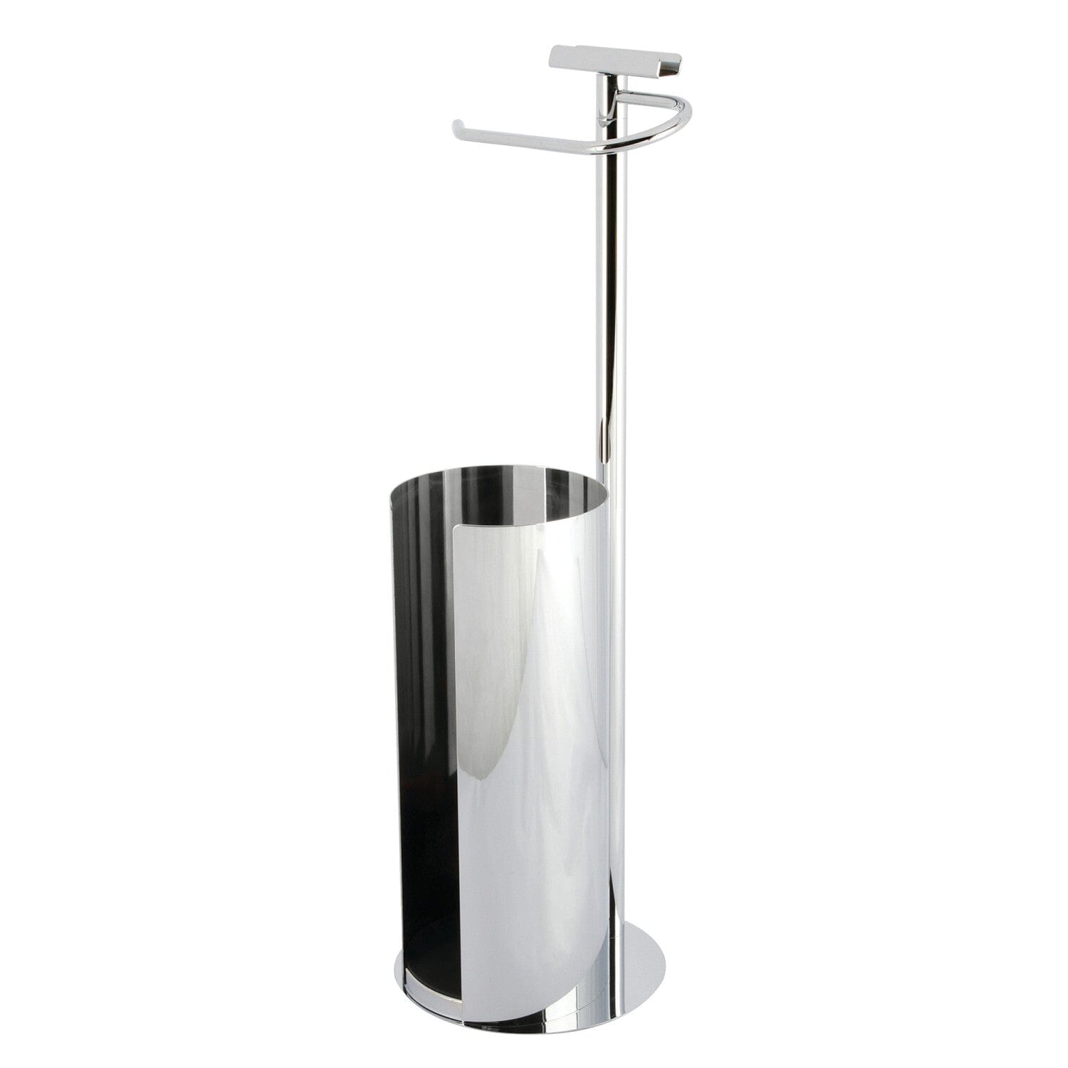 Oil Rubbed Bronze pedestal freestanding Toilet Paper & Brush Holder CC 