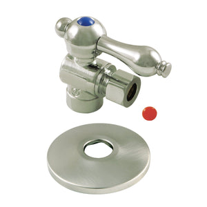 1/2-Inch Sweat x 3/8-Inch O.D. Comp Quarter-Turn Angle Shut-Off Valve with Flange