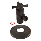 1/2-Inch FIP x 3/8-Inch O.D. Anti-Seize Deluxe Quarter-Turn Ceramic Hardisc Cartridge Angle Stop with Flange