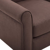 Angelo Chocolate Microfiber Fabric Armchair