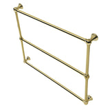 Maximilien 36-Inch x 32-Inch Brass Wall Mount 3-Tier Towel Rack