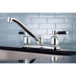 Kaiser Two-Handle 2-Hole Deck Mount 8" Centerset Kitchen Faucet