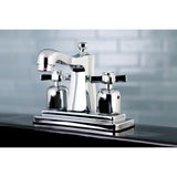 Millennium Double-Handle 3-Hole Deck Mount 4-Inch Centerset Bathroom Faucet with Pop-Up Drain