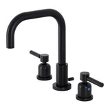 Concord Two-Handle 3-Hole Deck Mount Widespread Bathroom Faucet with Brass Pop-Up Drain