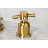 Concord Two-Handle 3-Hole Deck Mount Widespread Bathroom Faucet with Brass Pop-Up Drain