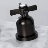 Millennium Two-Handle 3-Hole Deck Mount Widespread Bathroom Faucet with Pop-Up Drain