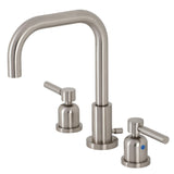 Concord Two-Handle 3-Hole Deck Mount Widespread Bathroom Faucet with Brass Pop-Up Drain