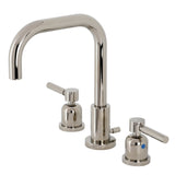 Concord Two-Handle 3-Hole Deck Mount Widespread Bathroom Faucet with Brass Pop-Up Drain