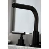 Kaiser Two-Handle 3-Hole Deck Mount Widespread Bathroom Faucet with Brass Pop-Up Drain