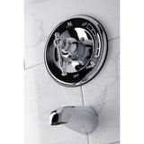 Single-Handle 2-Hole Wall Mount Tub and Shower Faucet Tub Only