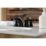 Duchess Two-Handle 3-Hole Deck Mount Mini-Widespread Bathroom Faucet with Plastic Pop-Up