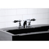 Duchess Two-Handle 3-Hole Deck Mount Mini-Widespread Bathroom Faucet with Plastic Pop-Up