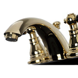 Duchess Two-Handle 3-Hole Deck Mount Mini-Widespread Bathroom Faucet with Plastic Pop-Up