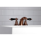 Duchess Two-Handle 3-Hole Deck Mount Mini-Widespread Bathroom Faucet with Plastic Pop-Up