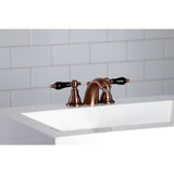 Duchess Two-Handle 3-Hole Deck Mount Mini-Widespread Bathroom Faucet with Plastic Pop-Up