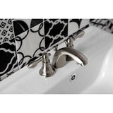 American Classic Two-Handle 3-Hole Deck Mount Mini-Widespread Bathroom Faucet with Plastic Pop-Up