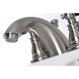 Duchess Two-Handle 3-Hole Deck Mount Mini-Widespread Bathroom Faucet with Plastic Pop-Up