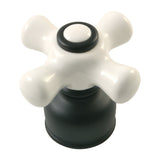 Porcelain Cross Handle, Diverter for Tub and Shower Faucet