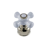 Porcelain Cross Handle, Diverter for Tub and Shower Faucet