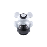 Porcelain Cross Handle, Diverter for Tub and Shower Faucet