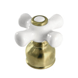 Porcelain Cross Handle, Diverter for Tub and Shower Faucet