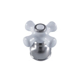 Porcelain Cross Handle, Diverter for Tub and Shower Faucet