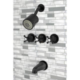 Metropolitan Triple-Handle Tub and Shower Faucet