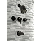 Centurion Triple-Handle Tub and Shower Faucet