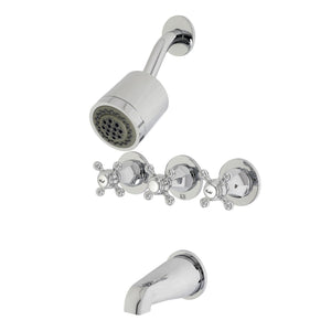 Metropolitan Triple-Handle Tub and Shower Faucet