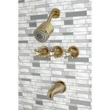 Metropolitan Triple-Handle Tub and Shower Faucet