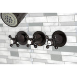 Metropolitan Triple-Handle Tub and Shower Faucet