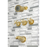 Metropolitan Triple-Handle Tub and Shower Faucet