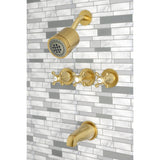 Metropolitan Triple-Handle Tub and Shower Faucet