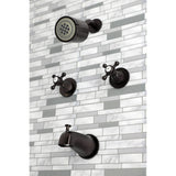 Metropolitan Double-Handle Tub and Shower Faucet