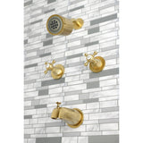 Metropolitan Double-Handle Tub and Shower Faucet