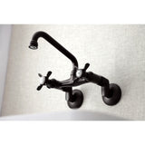 Essex Two-Handle 2-Hole Wall Mount Kitchen Faucet